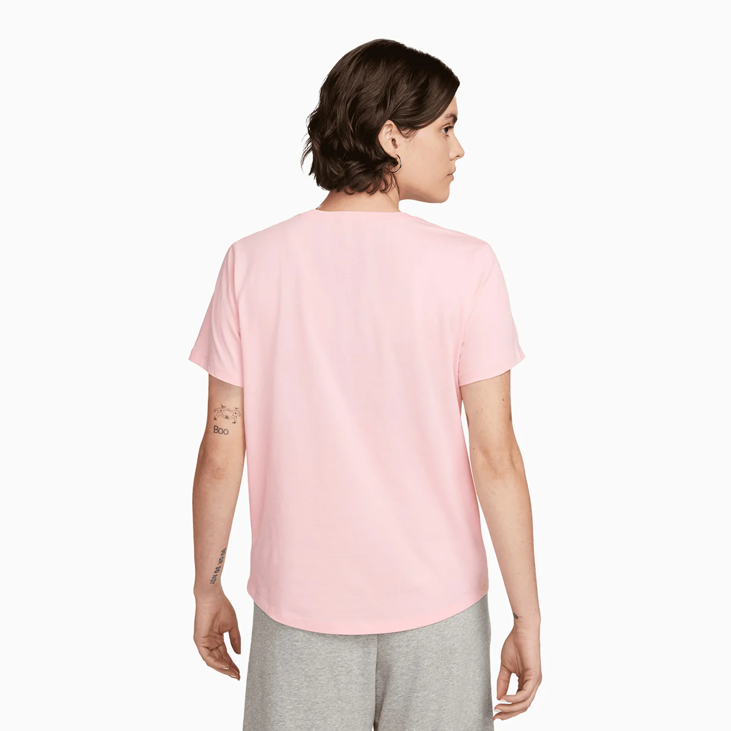 Women's Nike Sportswear Club Essentials T Shirt And Short Outfit - Image 4