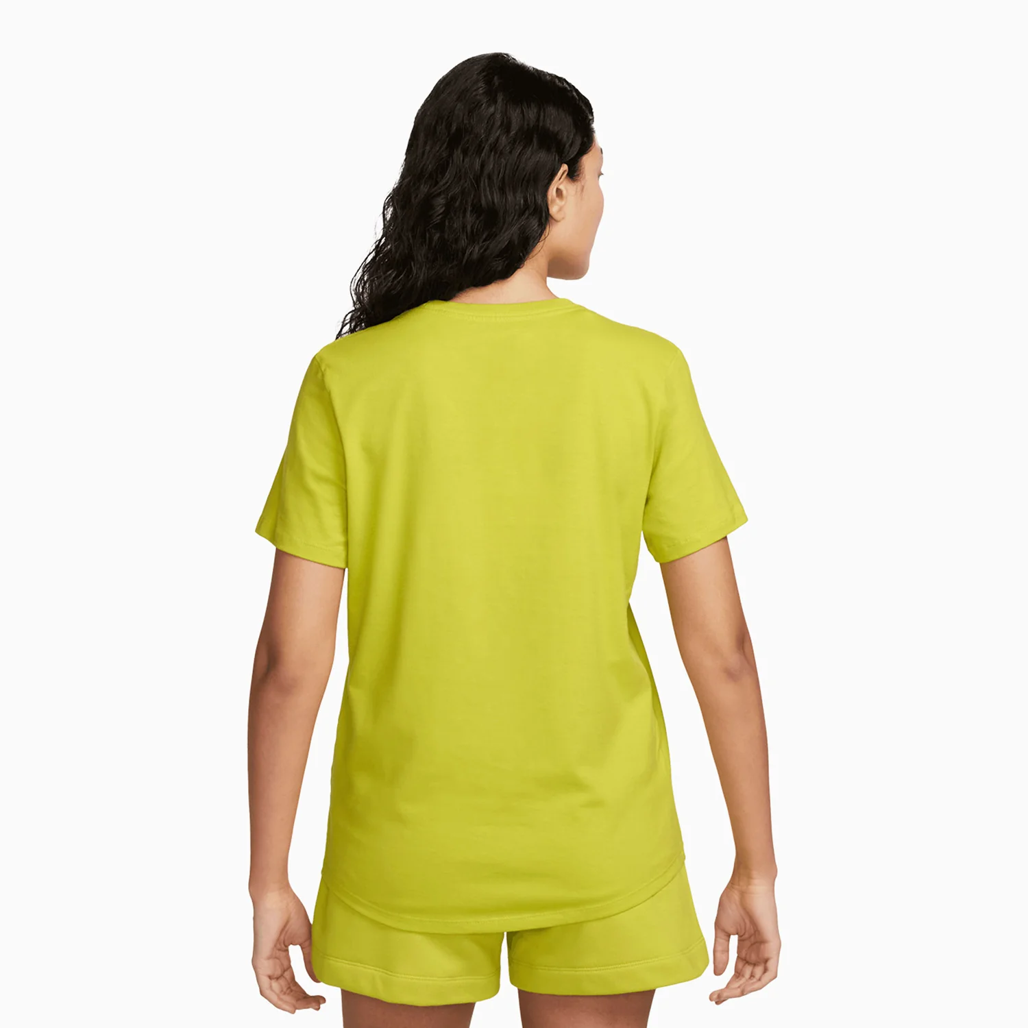 Women's Nike Sportswear Club Essentials T Shirt And Shorts Outfit - Image 3