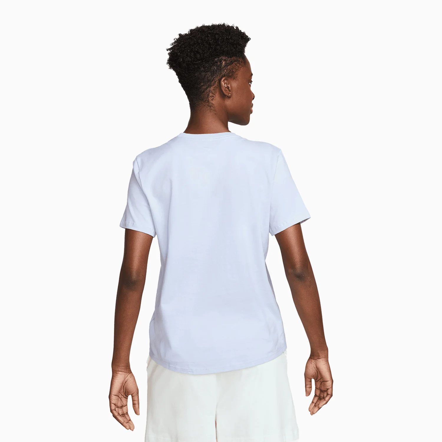 Women's Nike Sportswear Club Essentials T Shirt And Shorts Outfit - Image 4