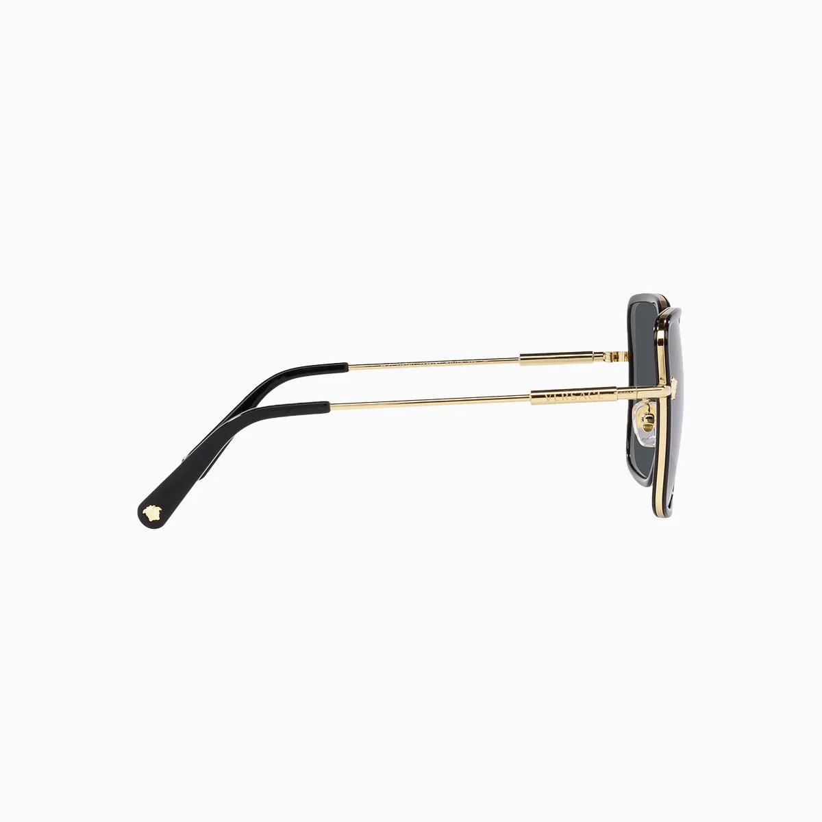 Women's Versace Black Dark Grey Sunglasses - Image 3