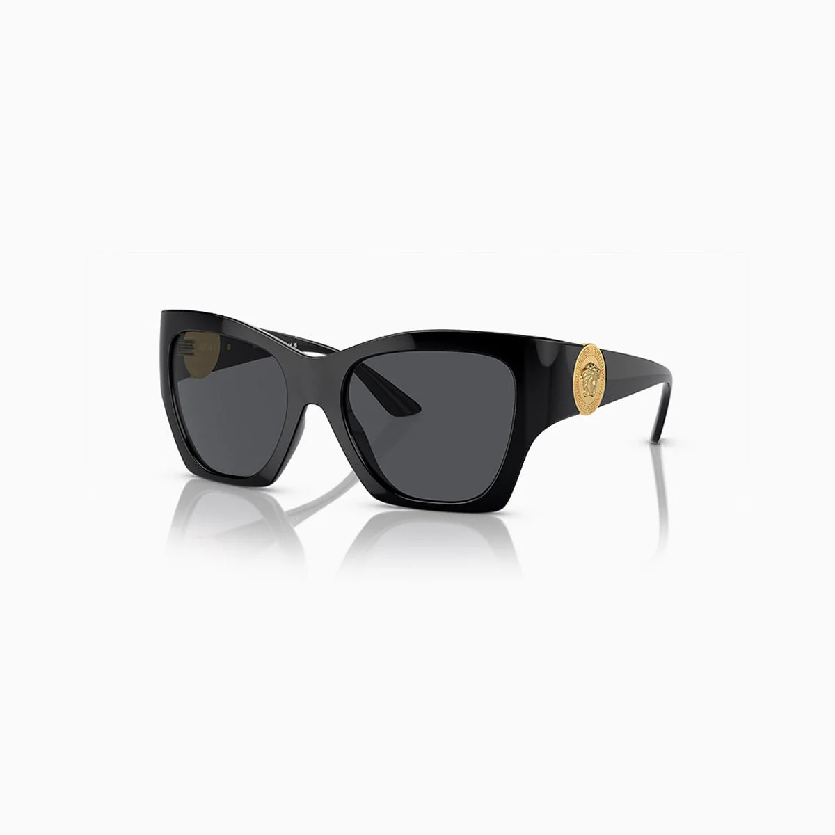 Women's Versace Black Dark Grey Sunglasses - Image 2