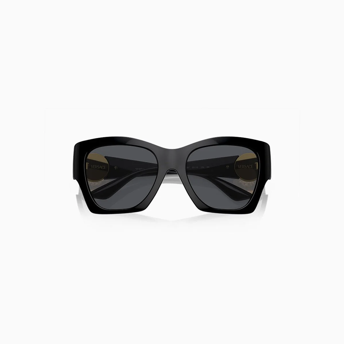 Women's Versace Black Dark Grey Sunglasses - Image 5